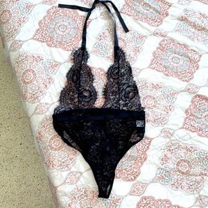 Black lace bodysuit